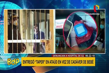 Familia denuncia que hospital de SJL entregó un taper en vez del cadáver de su hijo