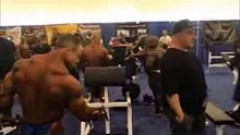 Dennis Wolf backstage 2014 Arnold Classic