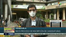 CNE venezolano recibe postulaciones para comicios legislativos