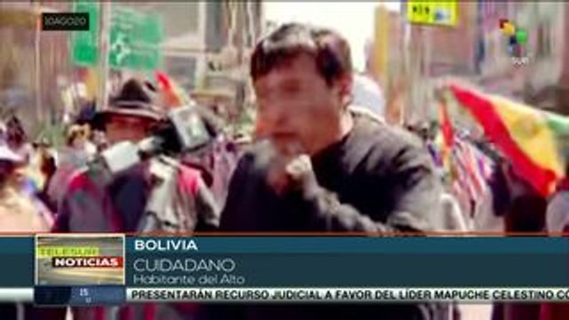 Bolivia: mov. sociales y sindicales exigen renuncia del gob. de facto