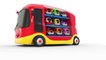 Learn Colors with Street Vehicles Toys and Little Toy Bus Transporter - Toy Cars for KIDS