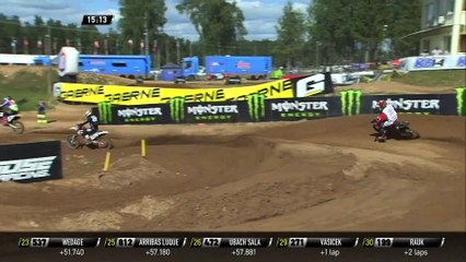 Savaste passes Jazdauskas - EMX Open Race 2 - MXGP of Riga 2020