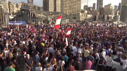 Beyrouth marque la minute de l’explosion, une semaine après