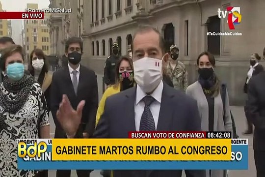 Gabinete Martos acude al Congreso en busca del voto de confianza