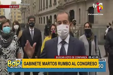 Gabinete Martos acude al Congreso en busca del voto de confianza