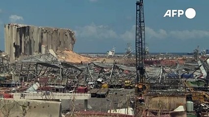 Aufräumarbeiten am Hafen von Beirut