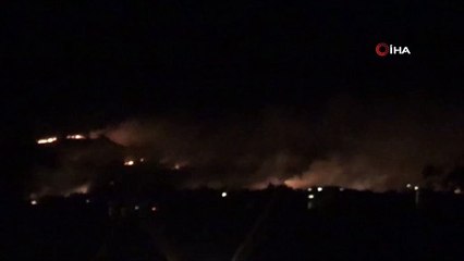 Yunanistan sınırında yangın, alevler Türkiye’den görülüyor