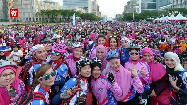 Women cycling convoy sets new record