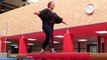 24-Year-Old Woman Has Fun Trying Gymnastics For The First Time