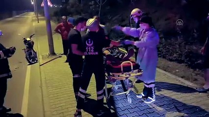 Motosiklet devrildi: 1 ölü, 1 yaralı - KOCAELİ