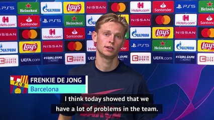 Changes must be made at Barcelona - De Jong