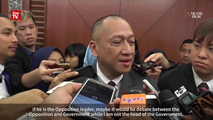 Nazri: I can handle debate myself