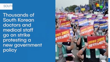 South Korean doctors and medical staff go on strike