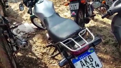 Jovem é detido com motocicleta que foi furtada na noite de ontem
