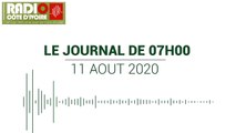 Journal de 07 heures du 11 août 2020 [Radio Côte d'Ivoire]
