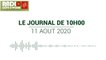 Journal de 10 heures du 11 août 2020 [Radio Côte d'Ivoire]