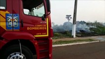 Bombeiros combatem incêndio ambiental no Bairro Universitário