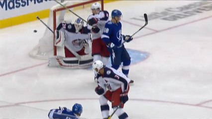 Joonas Korpisalo sets NHL playoff record with 74th save