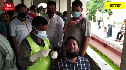 सिमरी बख्तियारपुर में कोरोना कैंप लगा 100 लोगों का हुआ जांच