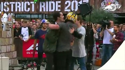 Nicholi Rogatkin goes full send with a 1440 at Red Bull District Ride 2017
