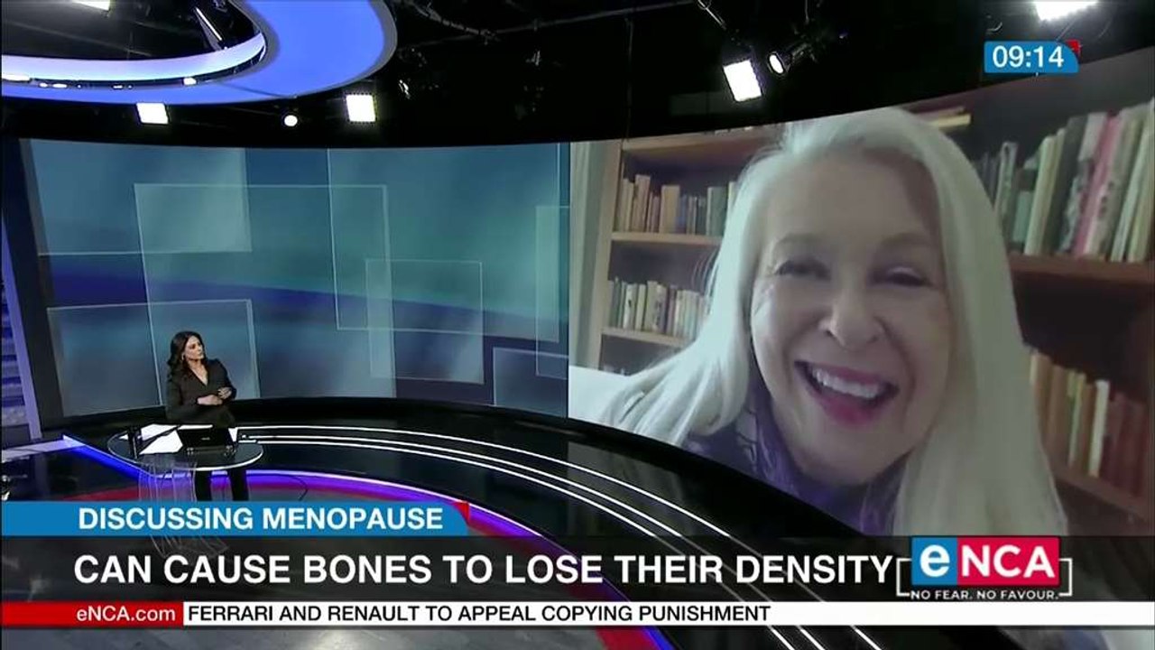 Menopause can cause bones to lose their density