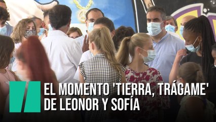 El momento 'tierra, trágame' de Leonor y Sofía