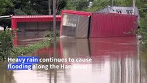 Heavy rains cause flooding along Han River near Seoul