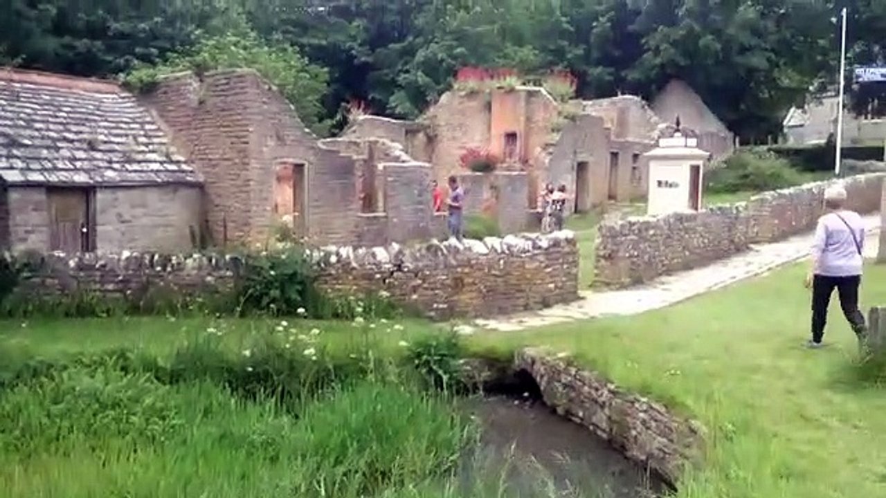 Tyneham village and telephone box