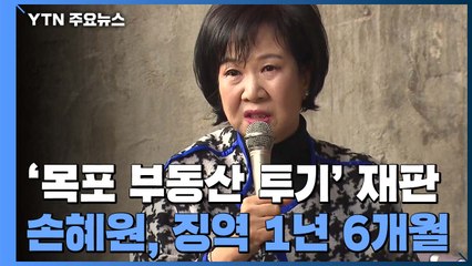 '목포 부동산 투기' 손혜원, 1심서 징역 1년 6개월 선고..."항소하겠다" / YTN