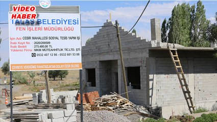 12 Ağustos 2020 ÇEVLİK TAMAM, CEBİR SOSYAL TESİSİNİN YAPIMI SÜRÜYOR