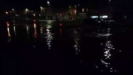 Kirkcaldy's Esplanade flooded in the early hours after thunderstorms