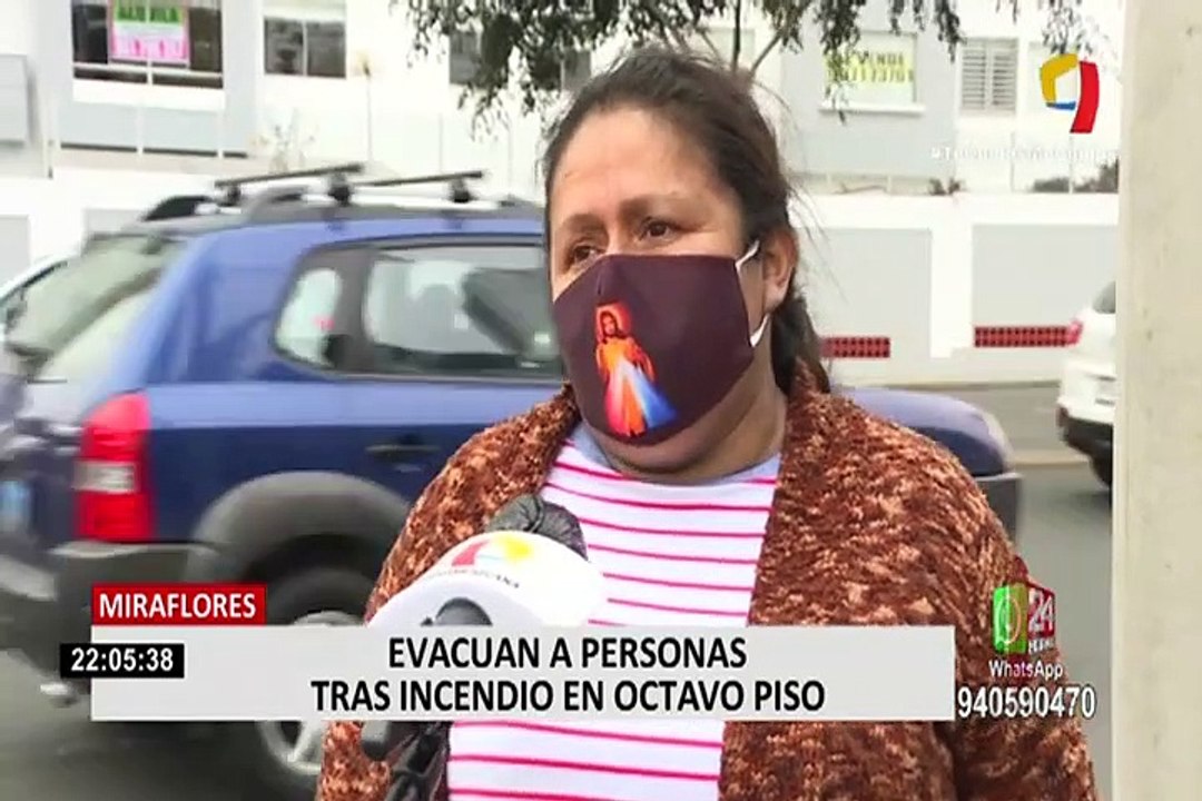 Miraflores: Cortocircuito habría provocado incendio en octavo piso de vivienda multifamiliar