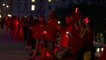 London lit red to mark Red Alert for arts events