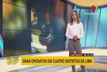 PNP realiza operativo en Lima Norte para frenar la delincuencia