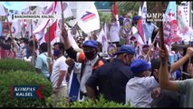 Tolak RUU Omnibus Law, Aliansi Ribuan Buruh Unjukrasa di DPRD Kalsel