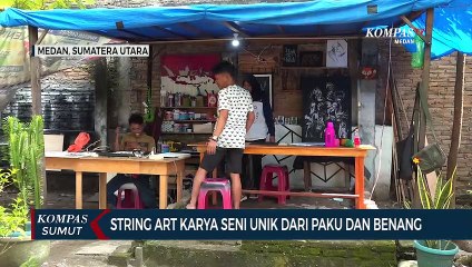 Karya Seni Unik Dari Paku Dan Benang
