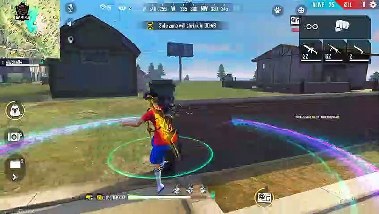 Red Jersey with Solo vs Squad OverPower Gameplay - Garena Free Fire_Full-HD_60fps