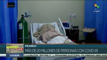 Casos de COVID-19 a nivel mundial superan los 20 millones