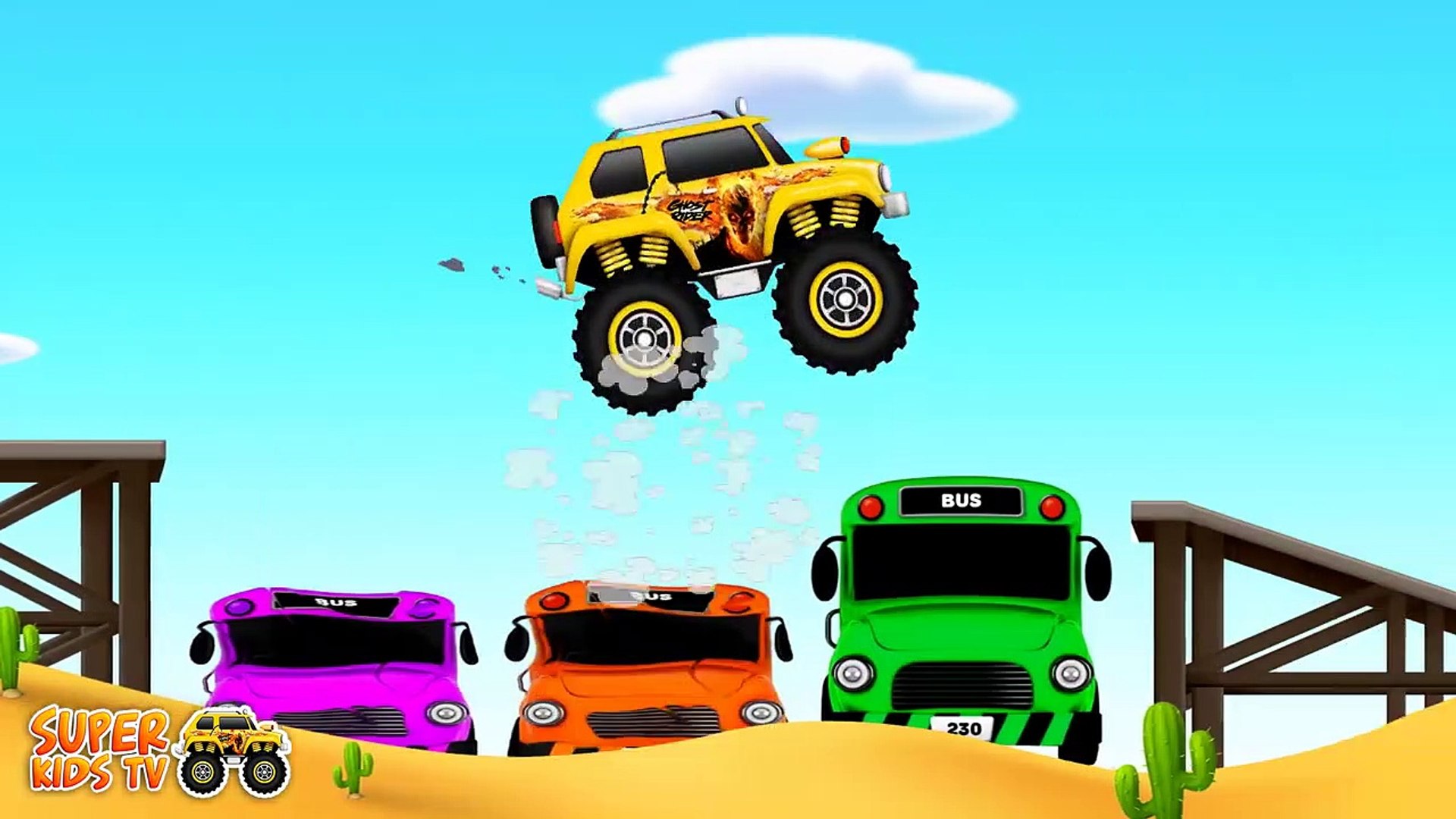 Monster Truck Car Wash, Baby Video, Videos For Kids