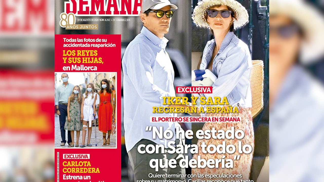 Casillas se sincera sobre su relación con Sara Carbonero