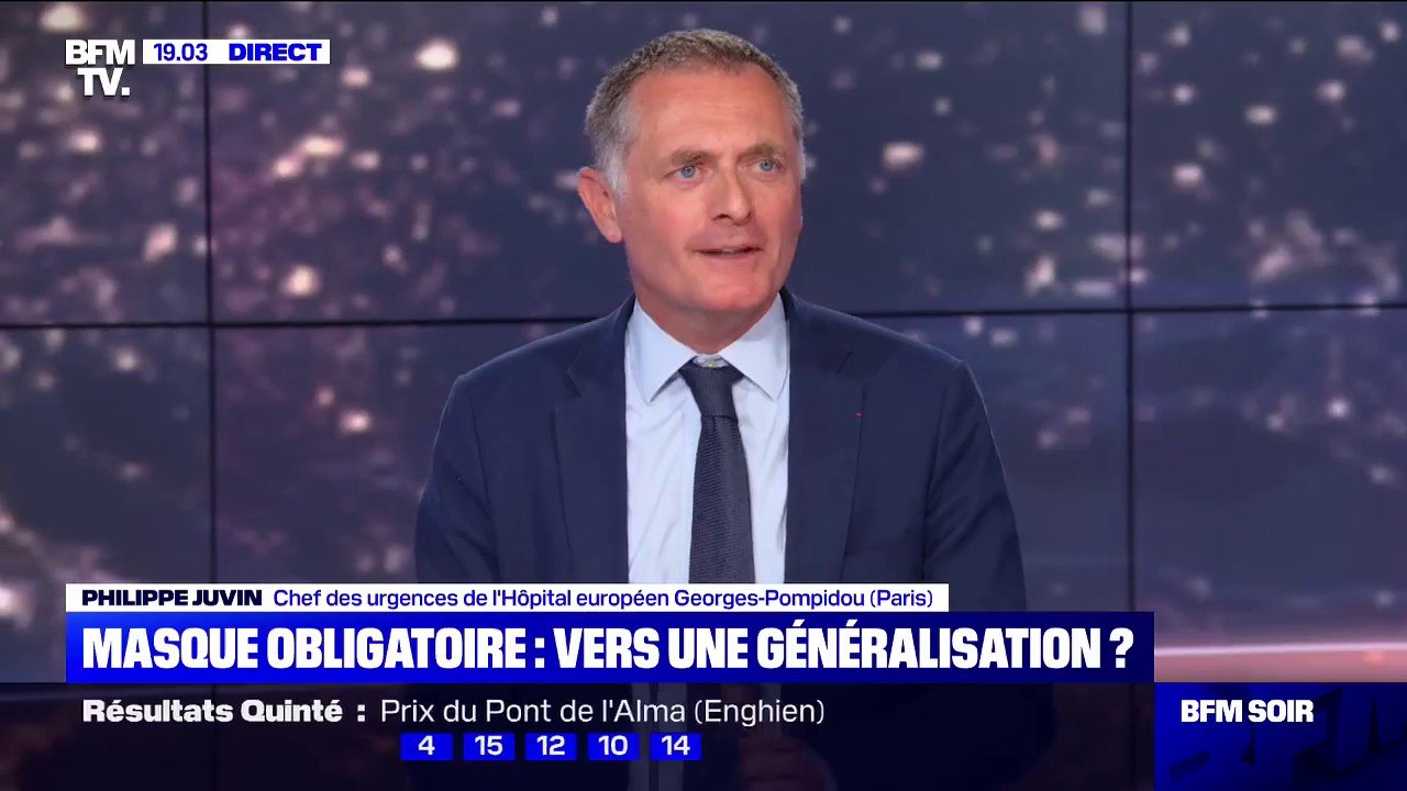 Philippe Juvin sur les masques: "L'absence de clarté nuit à la lutte contre l'épidémie"
