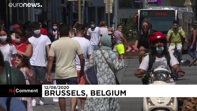 Брюссельцы облачились в защитные маски