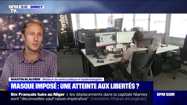 Covid-19: l'épidémiologiste Martin Blachier alerte sur les risques de propagation en open space