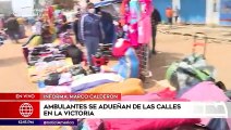 Ambulantes se adueñan de las calles en La Victoria | Edición Mediodía (HOY)