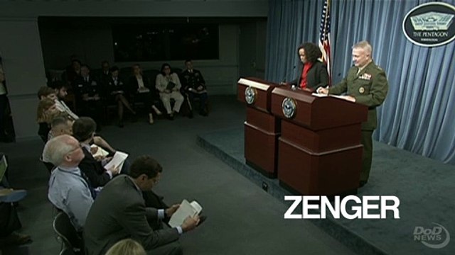 The Pentagon's press secretary Dana White briefs the press