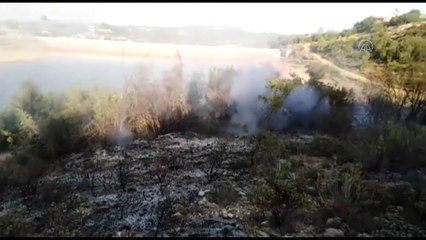 2 dönüm makilik alan yandı - MERSİN