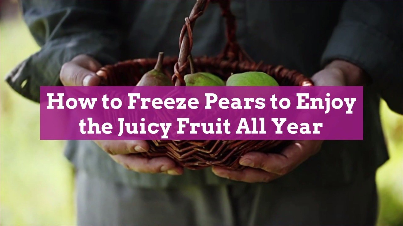 How to Freeze Pears to Enjoy the Juicy Fruit All Year video Dailymotion