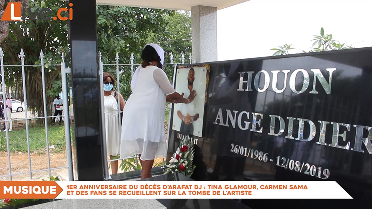 1er Anniversaire Du Deces D Arafat Dj Tina Glamour Carmen Sama Et Des Fans Se Recueillent Sur La Tombe De L Artiste Video Dailymotion