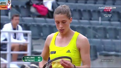 Serena Williams vs Andrea Petkovic 2010 Rome 3R Highlights