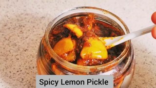 सिर्फ 20 मिनट में बनाये नींबू का खट्टा मीठा स्पाइसी आचार | Instant Lemon Pickle at home.
